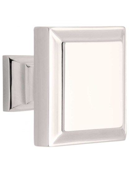 Oversized Regent Cabinet Knob - 1 5/8 inch Width in Polished Nickel.